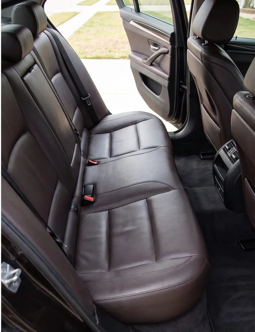 After — Car interior before and after detailing