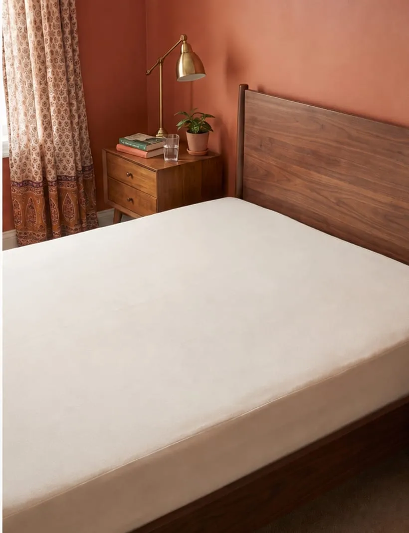 After — Mattress cover before and after stain and odor removal