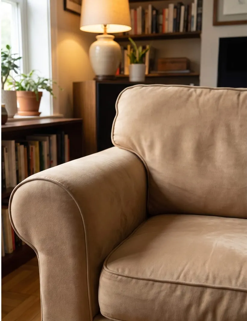 After — Sofa before and after pet stain and odor removal